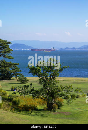 Benesse house garden, mer intérieure de Seto, naoshima, Japon Banque D'Images