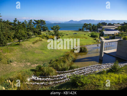 Benesse house garden, mer intérieure de Seto, naoshima, Japon Banque D'Images