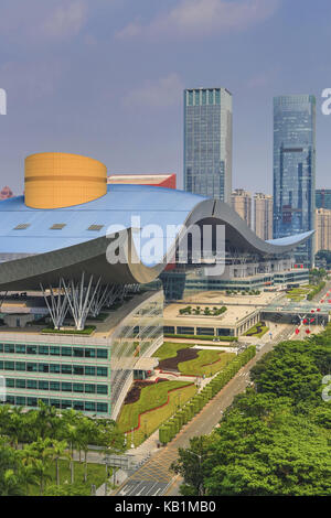 Voir au centre municipal, Shenzhen, Banque D'Images