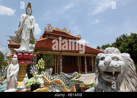 L'Asie, l'Asie du sud-est, au Laos, au Laos, Savannakhet, temple chinois, temple, Banque D'Images