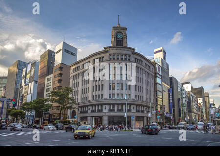 Grand magasin Wako, district de Ginza, Tokyo, Banque D'Images