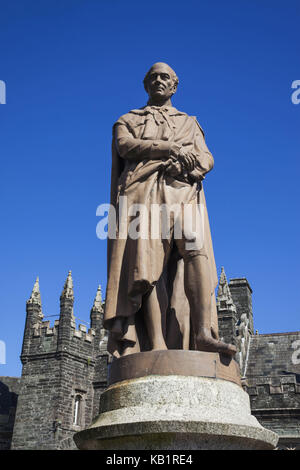 L'Angleterre, Devon, Tavistock, statue de sir franci Russell, 7e duc de Bedford, Banque D'Images