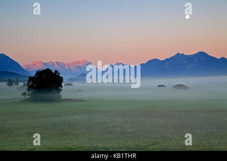 Allemagne, Berlin, Werdenfelser Land (région), région de la Zugspitze, Murnauer moss, Zugspitze (montagne), Alpspitze et Zugspitze (montagnes),Ettaler Manndl, Roscoff, alpes Ammergau, Banque D'Images