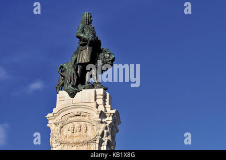 Portugal, Lisbonne, monument de la place Marques de Pombal Banque D'Images