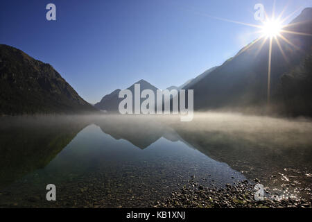 Autriche, Tyrol, Alpes, lac heiterwanger, Banque D'Images