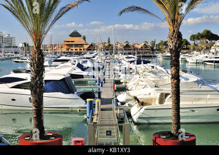 Portugal, algarve, Vilamoura Marina von à vue, Banque D'Images