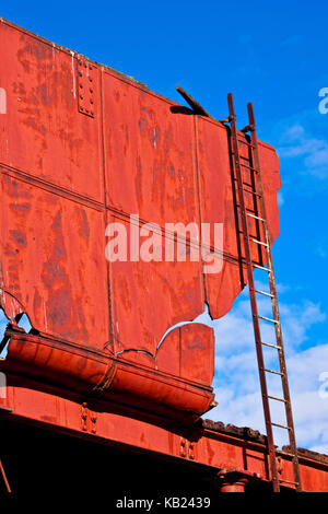 Réservoir d'eau en décomposition à Curdimurka embranchement ferroviaire. L'Australie du Sud Banque D'Images