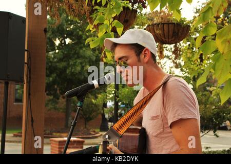 Artiste de rue musique Banque D'Images