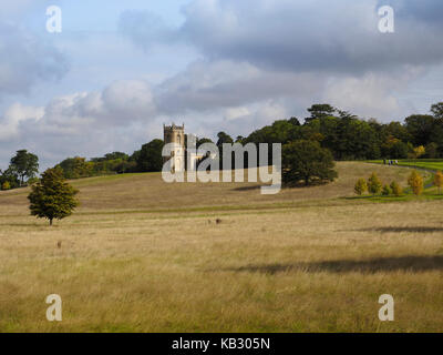 Croome court est un milieu du xviiie siècle, le néo-palladienne manoir construit en pierre de Bath, près de London,UK Banque D'Images