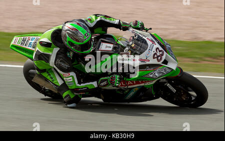 Coureurs de British Superbike Championship à Oulton Park, Angleterre, Royaume-Uni Banque D'Images