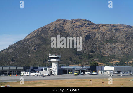 L'aéroport de Queenstown en Nouvelle-Zélande Banque D'Images