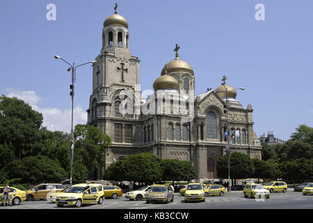 Cathédrale de l'Ascension de la vierge Maria, Varna, la mer Noire, Bulgarie, Europe, Banque D'Images