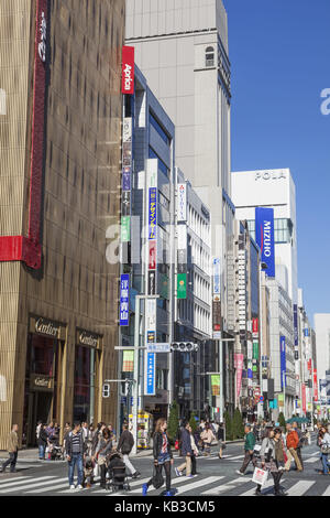 Le Japon, Honshu, Tokyo, Ginza, Banque D'Images