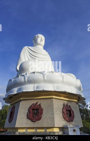 Vietnam, Nha Trang, Pagode long son, Bouddha blanc, Banque D'Images