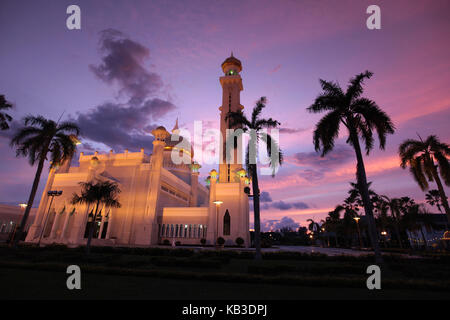 L'Asie, l'Asie du sud-est, le Brunéi Darussalam, chapelar Seri Begawan, Omar Ali Saifuddien moschee, Banque D'Images