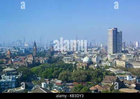 L'Inde, Maharashtra, Mumbai, Bombay, quartier de Colaba, Skyline, stock exchange Banque D'Images