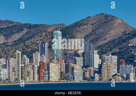 L'Espagne, la région de valence, province d'Alicante, Benidorm, Costa Blanca Banque D'Images