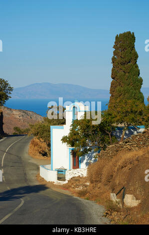 Église sur l'île Kea, Grèce, Europe, Banque D'Images