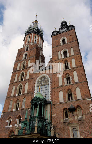 Église Notre Dame élevée au ciel, alias Saint Mary's Basilica, Cracovie, Pologne, Europe Banque D'Images