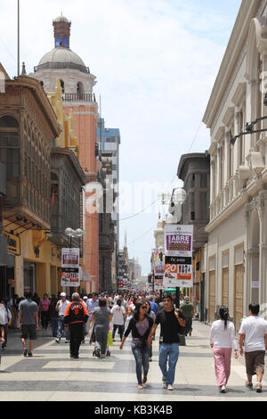 Pérou, Lima, jiron de la union, Banque D'Images