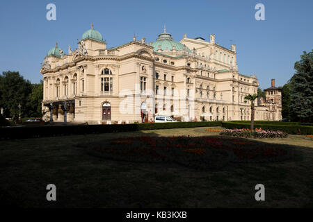 Théâtre Juliusz Słowacki (Teatr im. Gen. sikorskiego 12) à Cracovie, Pologne, Europe Banque D'Images