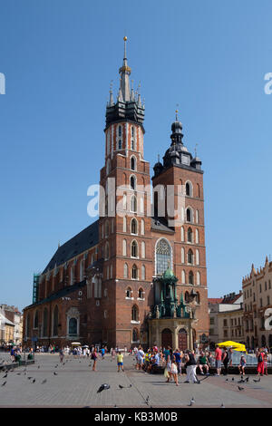 Église Notre Dame élevée au ciel, alias Saint Mary's Basilica, Cracovie, Pologne, Europe Banque D'Images