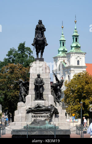 Grunwald Monument dédié à la bataille de Grunwald, à Cracovie, Pologne, Europe Banque D'Images