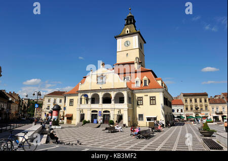 La Roumanie, la Transylvanie, Brasov, Piata Sfatului (place du conseil), la casa sfatului (chambre du conseil) Banque D'Images