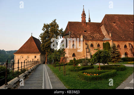 Roumanie, Transylvanie, Sighisoara, une des sept villes fortifiées saxonnes de Transylvanie, classée au patrimoine mondial par l'UNESCO, église du monastère (Manastririi Biserica) Banque D'Images