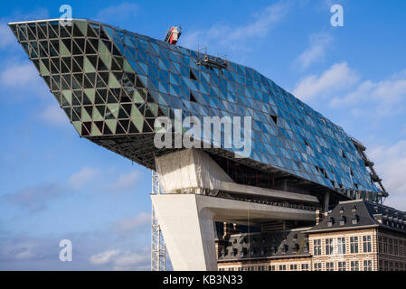 Belgique, Anvers, Anvers nouvelle des autorités portuaires, Zaha Hadid, architecte Banque D'Images