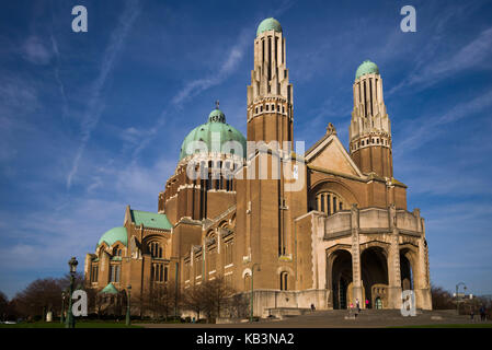 Belgique, Bruxelles, Koekelberg, Basilique nationale du Sacré-coeur Basilica, extérieur Banque D'Images