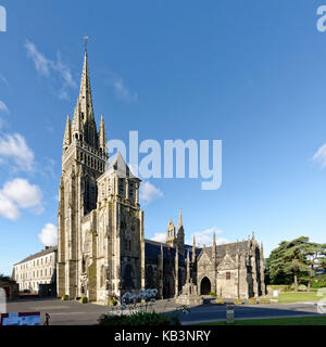 La France, Finistère, Le Folgoet, basilique Notre Dame du Folgoet Banque D'Images