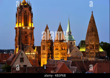 France, Bas Rhin, Sélestat, église St Georges et Ste Foy Banque D'Images