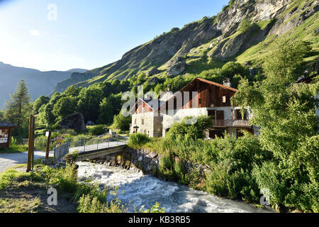 France, Savoie, parc national de la vanoise, champagny le haut, hameau de friburge Banque D'Images