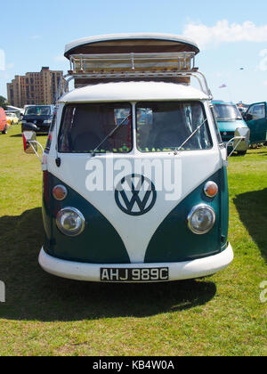 Un beachbuggin à vw campervan campervan rencontrez, Southsea, Portsmouth Banque D'Images