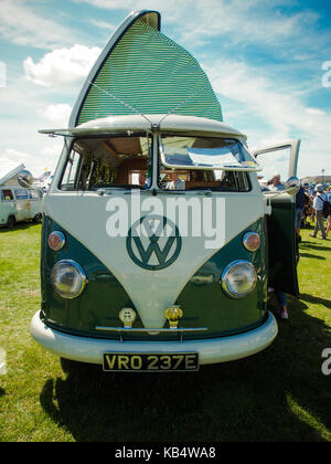 Un beachbuggin à vw campervan campervan rencontrez, Southsea, Portsmouth Banque D'Images