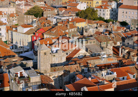 La Croatie, la côte dalmate, split, vieille ville romaine classée au patrimoine mondial de l'UNESCO Banque D'Images