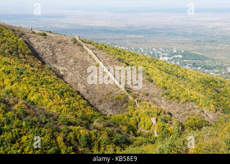 18e siècle, des vestiges, fortification, tour de guet, mur, sighnaghi, Géorgie Banque D'Images