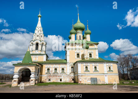 La Russie, ouglitch, orthodoxe, église, Nativité de St Jean Baptiste. Banque D'Images