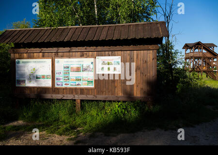 L'Europe, Pologne, podlaskie voivodeship, carska road Banque D'Images