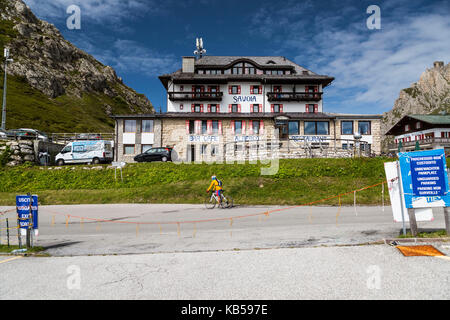 L'Europe, l'Italie, les Alpes, les dolomites, montagnes, pordoi pass Banque D'Images