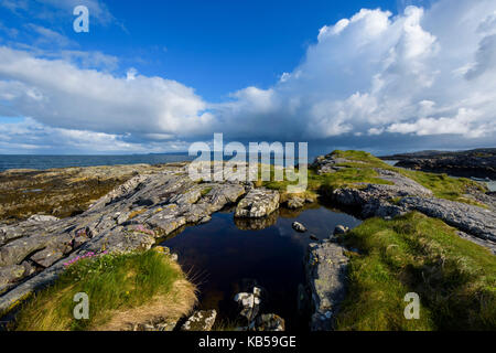 La côte écossaise au printemps, Mallaig, Ecosse, Royaume-Uni Banque D'Images