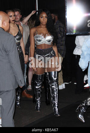 Mtv video music awards (vma) 2017 Salle de presse ont eu lieu pendant le forum à Inglewood, Californie. Comprend : kordei normani de 'cinquième harmonie" où : Los Angeles, California, UNITED STATES Quand : 26 août 2017 Credit : adriana barraza/wenn.com m. Banque D'Images