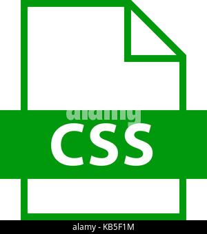 L'utiliser dans tous vos projets. L'icône de l'extension du fichier css les feuilles de style en cascade en télévision. style recolorable facile et rapide forme. vector illustration Illustration de Vecteur