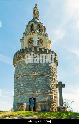 La vierge de monbahus (tour de la vierge) datant de la fin du 19 siècle, monbahus, Agen, Lot-et-Garonne, France Banque D'Images