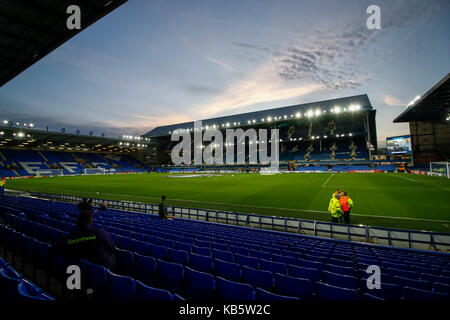 Liverpool, Royaume-Uni. 28 sep, 2017. Une vue générale de Goodison Park avant l'UEFA Europa League groupe e match entre Everton et Apollon limassol à Goodison Park sur le 28 septembre 2017 à Liverpool, en Angleterre. (Photo de daniel chesterton/phcimages.com) : phc crédit images/Alamy live news Banque D'Images