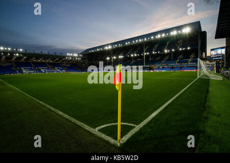 Liverpool, Royaume-Uni. 28 sep, 2017. Une vue générale de Goodison Park avant l'UEFA Europa League groupe e match entre Everton et Apollon limassol à Goodison Park sur le 28 septembre 2017 à Liverpool, en Angleterre. (Photo de daniel chesterton/phcimages.com) : phc crédit images/Alamy live news Banque D'Images