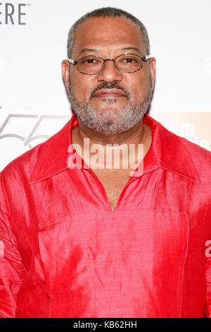 New York, NY, USA. 28 sep, 2017. Laurence Fishburne aux arrivées pour last flag flying soirée d'ouverture une première mondiale à la 55e festival du film de new york, Lincoln Center, New York, NY Le 28 septembre 2017. crédit : Jason Mendez/everett collection/Alamy live news Banque D'Images