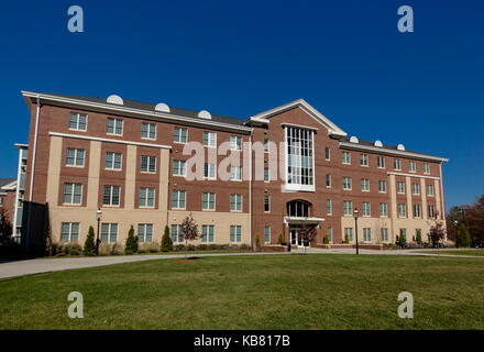 Voisinage global - Bâtiment d, à l'université d'elon elon, en Caroline du Nord. Construit en 1968. Banque D'Images