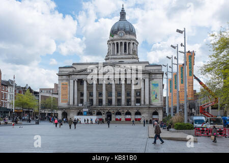 L'ancienne place du marché dans le centre de Nottingham Banque D'Images